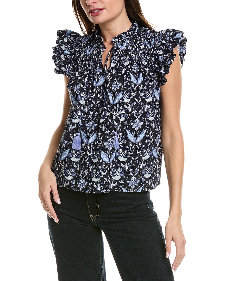 Топ с рукавами-крылышками от Sail to Sable, темно-синий
Топ с рукавами-крылышками от Sail to Sable, темно-синий