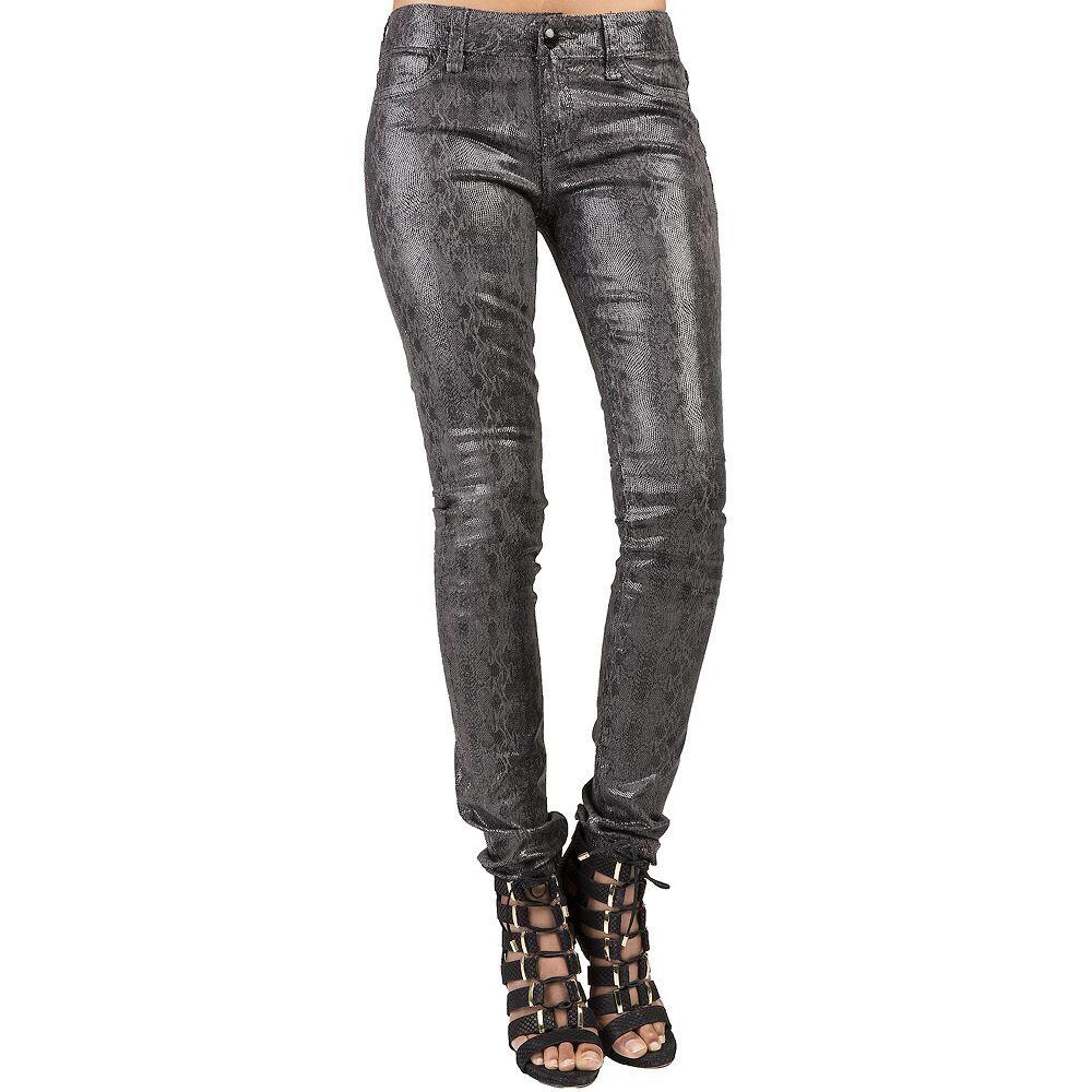 Женские облегающие джинсы скинни черного цвета со змеиным принтом и покрытием Poetic Justice, черный
Женские облегающие джинсы скинни черного цвета со змеиным принтом и покрытием Poetic Justice, черный