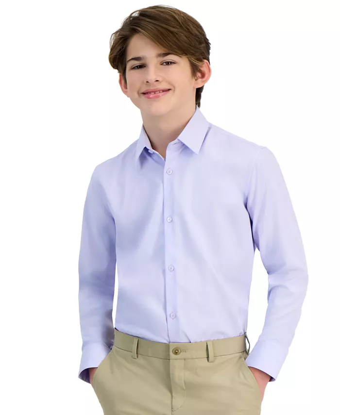 Рубашка классического кроя для больших мальчиков, однотонная, эластичная Michael Kors, фиолетовый
Рубашка классического кроя для больших мальчиков, однотонная, эластичная Michael Kors, фиолетовый