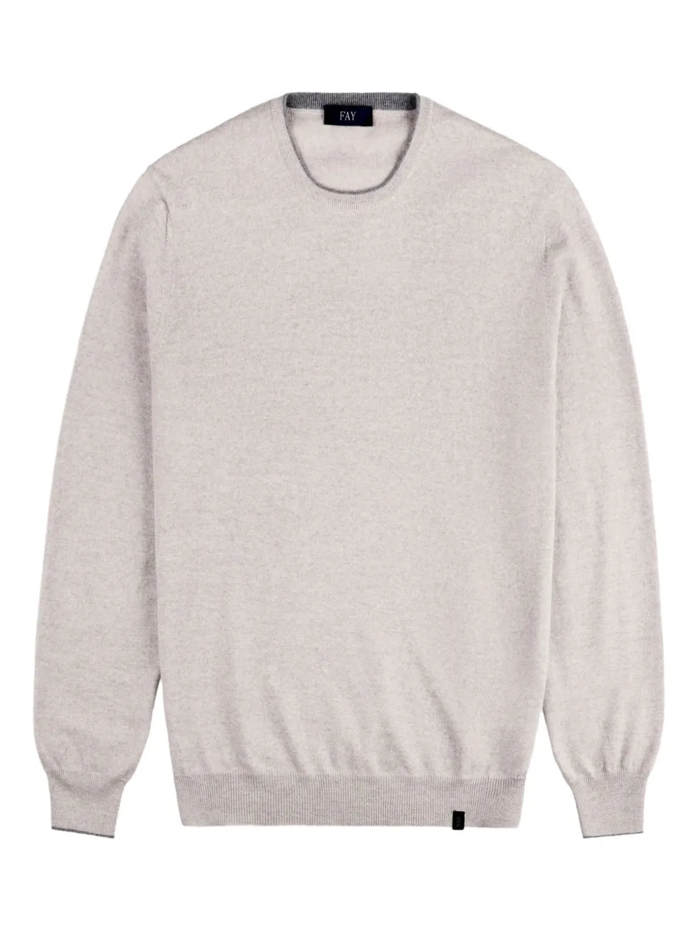 Свитер с круглым вырезом и накладками на локтях Fay, нейтральный
Свитер с круглым вырезом и накладками на локтях Fay, нейтральный