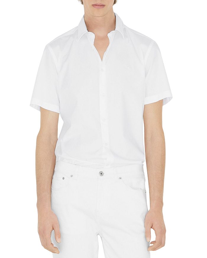 Шерфилд рубашка на пуговицах Burberry, белый 
Шерфилд рубашка на пуговицах Burberry, белый