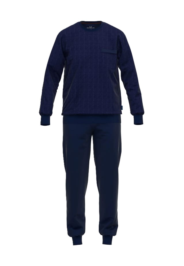 Пижама с круглым вырезом и нагрудным карманом GöTzburg, синий
Пижама с круглым вырезом и нагрудным карманом GöTzburg, синий