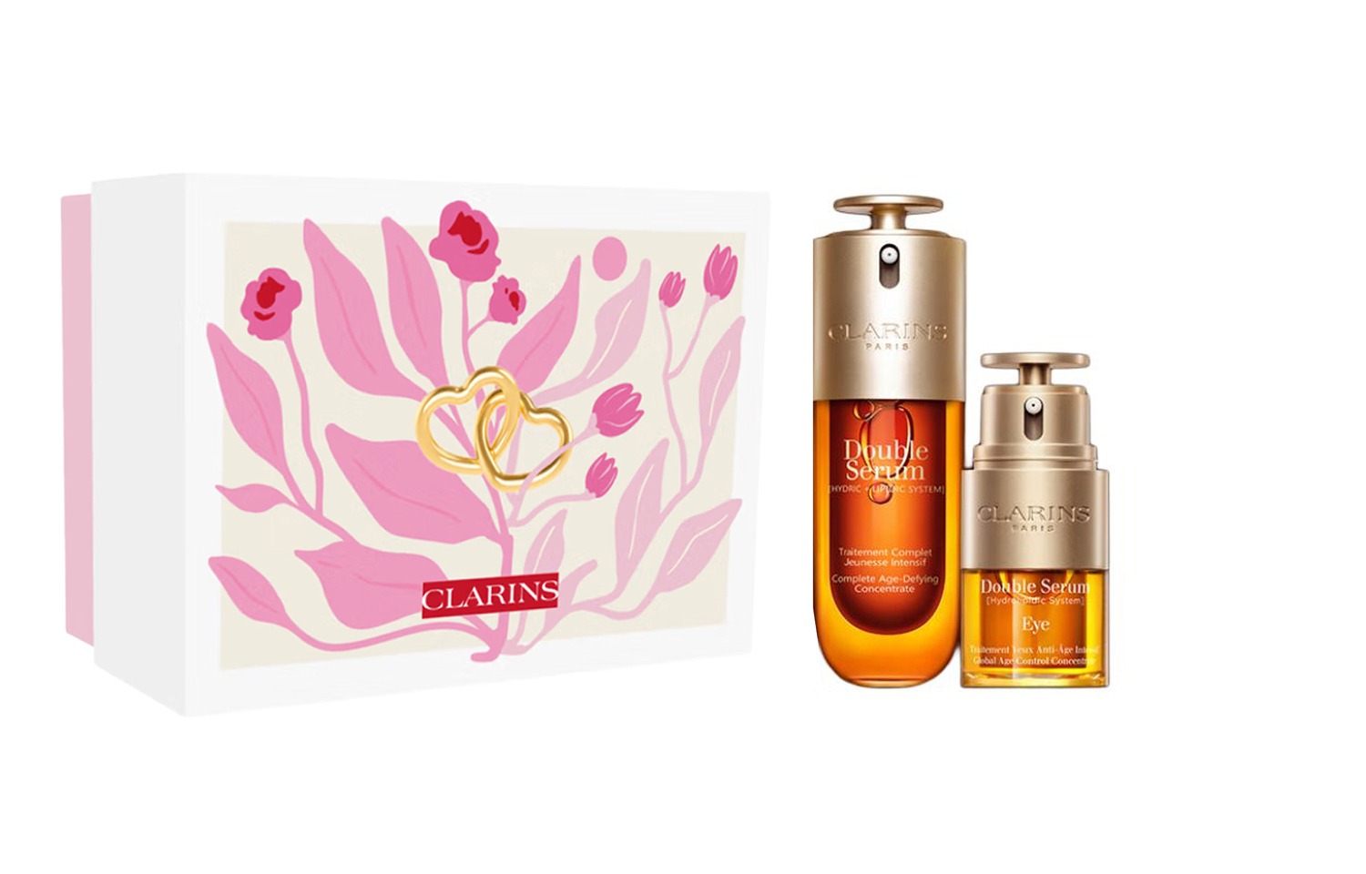 Сыворотка dual extract крем для глаз и крем для лица набор для ухода за кожей осветляющий, увлажняющий и восстанавливающий CLARINS
Сыворотка dual extract крем для глаз и крем для лица набор для ухода за кожей осветляющий, увлажняющий и восстанавливающий CLARINS