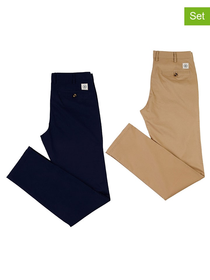 Брюки чинос The Time of Bocha, бежевый/темно-синий
Брюки чинос The Time of Bocha, бежевый/темно-синий