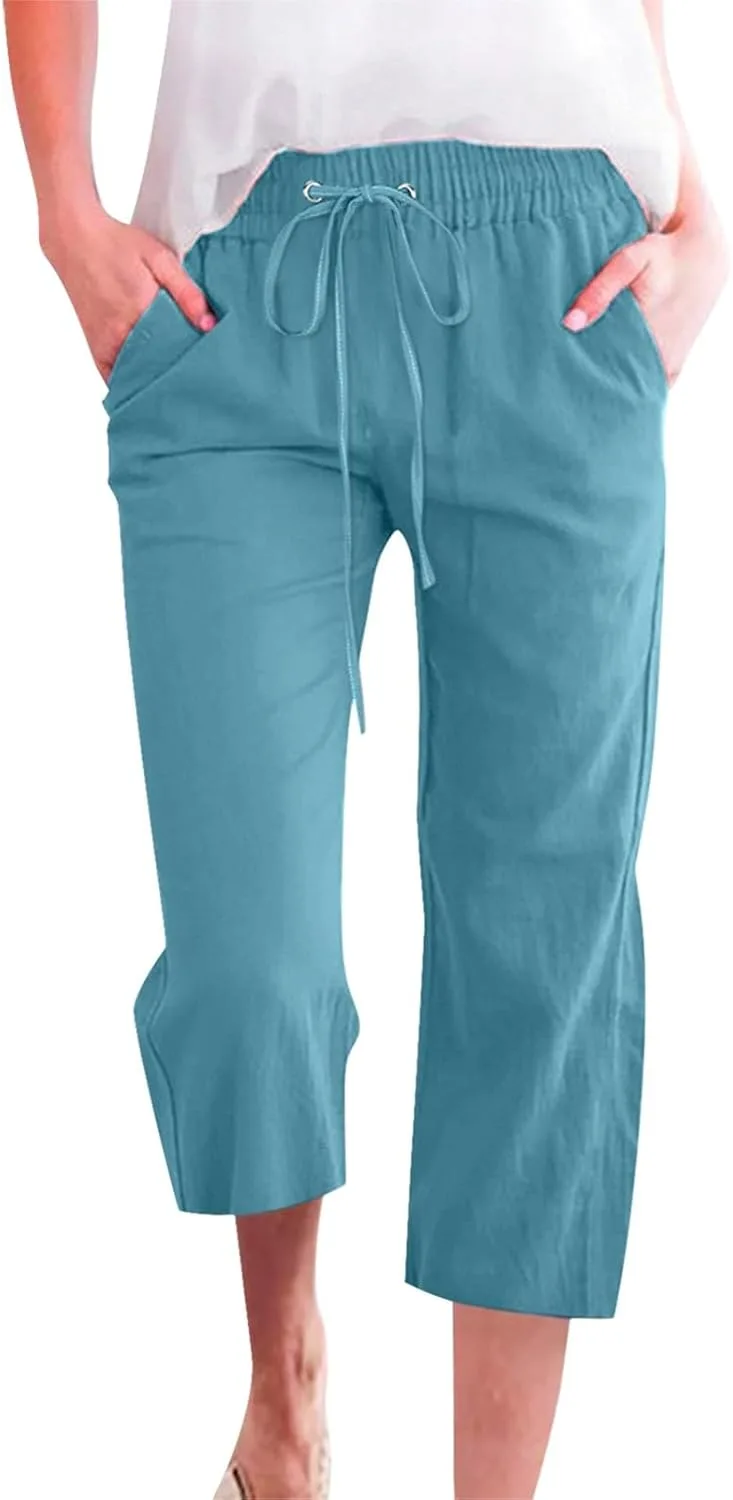 Льняные брюки для женщин High Waist LCMTWX
Льняные брюки для женщин High Waist LCMTWX