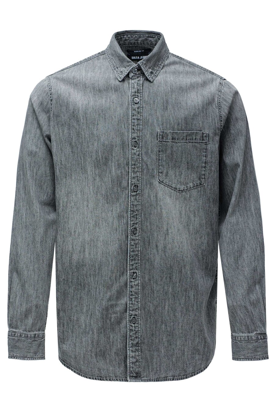Рубашка обычного кроя на пуговицах Salsa Jeans, серый деним
Рубашка обычного кроя на пуговицах Salsa Jeans, серый деним