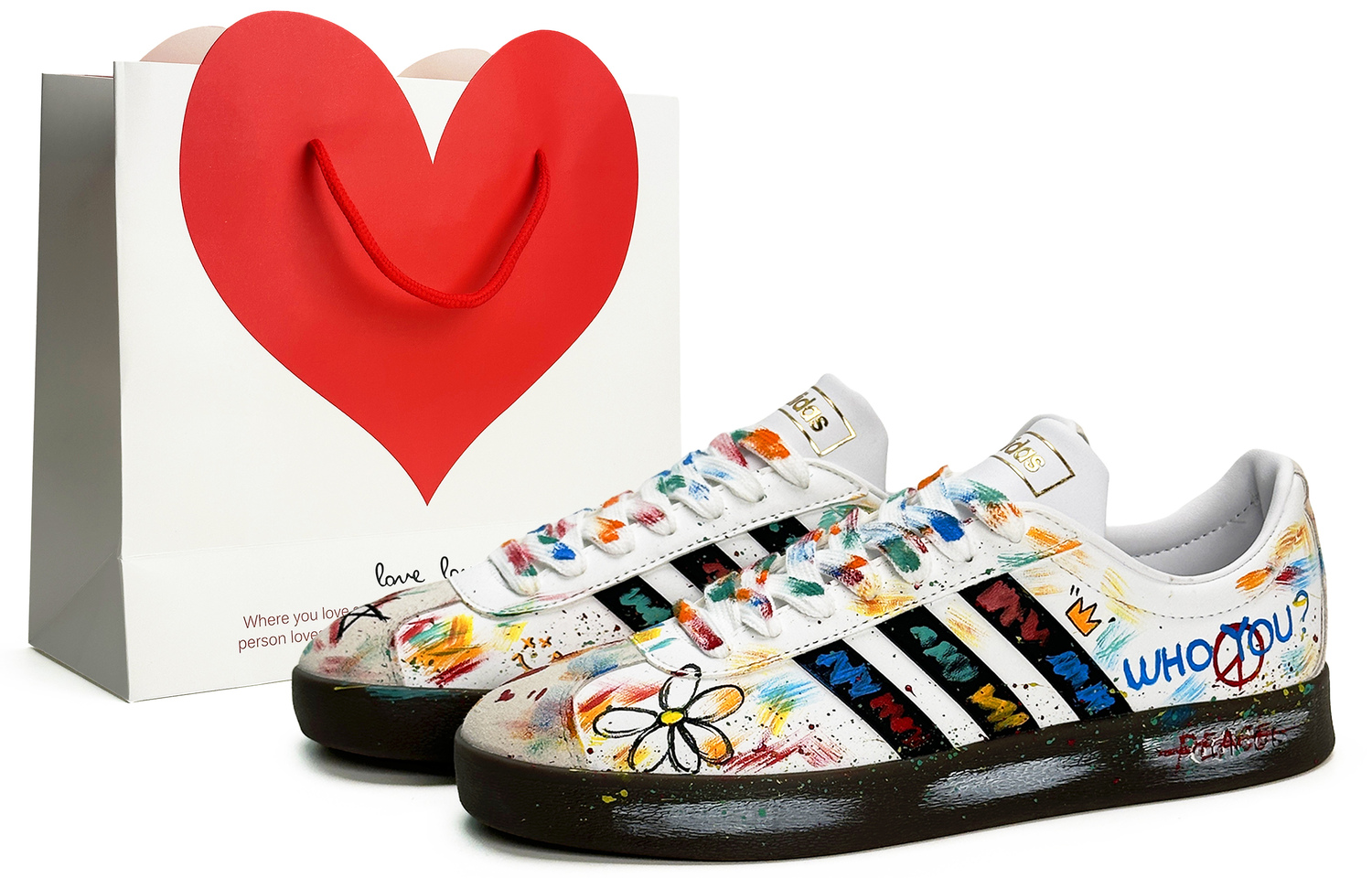 VL COURT 2.0 Small Daisy GD Style, граффити, ручная роспись, брызги чернил Износостойкие и легкие низкие Adidas, GD Style Graffiti
VL COURT 2.0 Small Daisy GD Style, граффити, ручная роспись, брызги чернил Износостойкие и легкие низкие Adidas, GD Style Graffiti