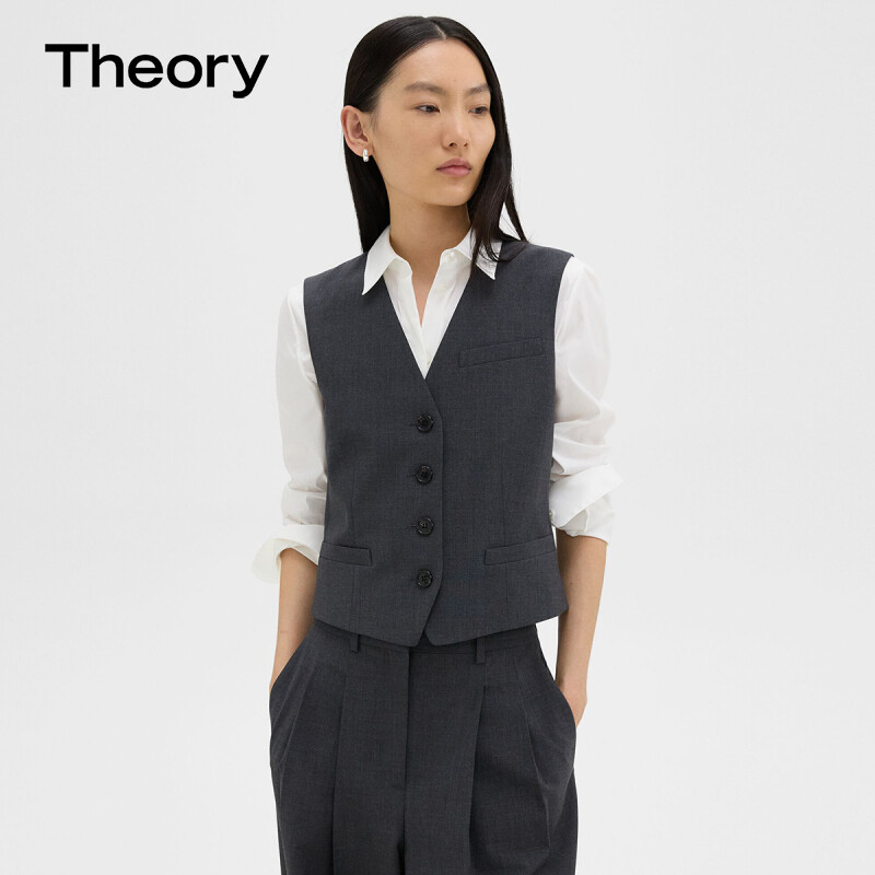 Жилет женский Theory костюмный, темно-серый
Жилет женский Theory костюмный, темно-серый