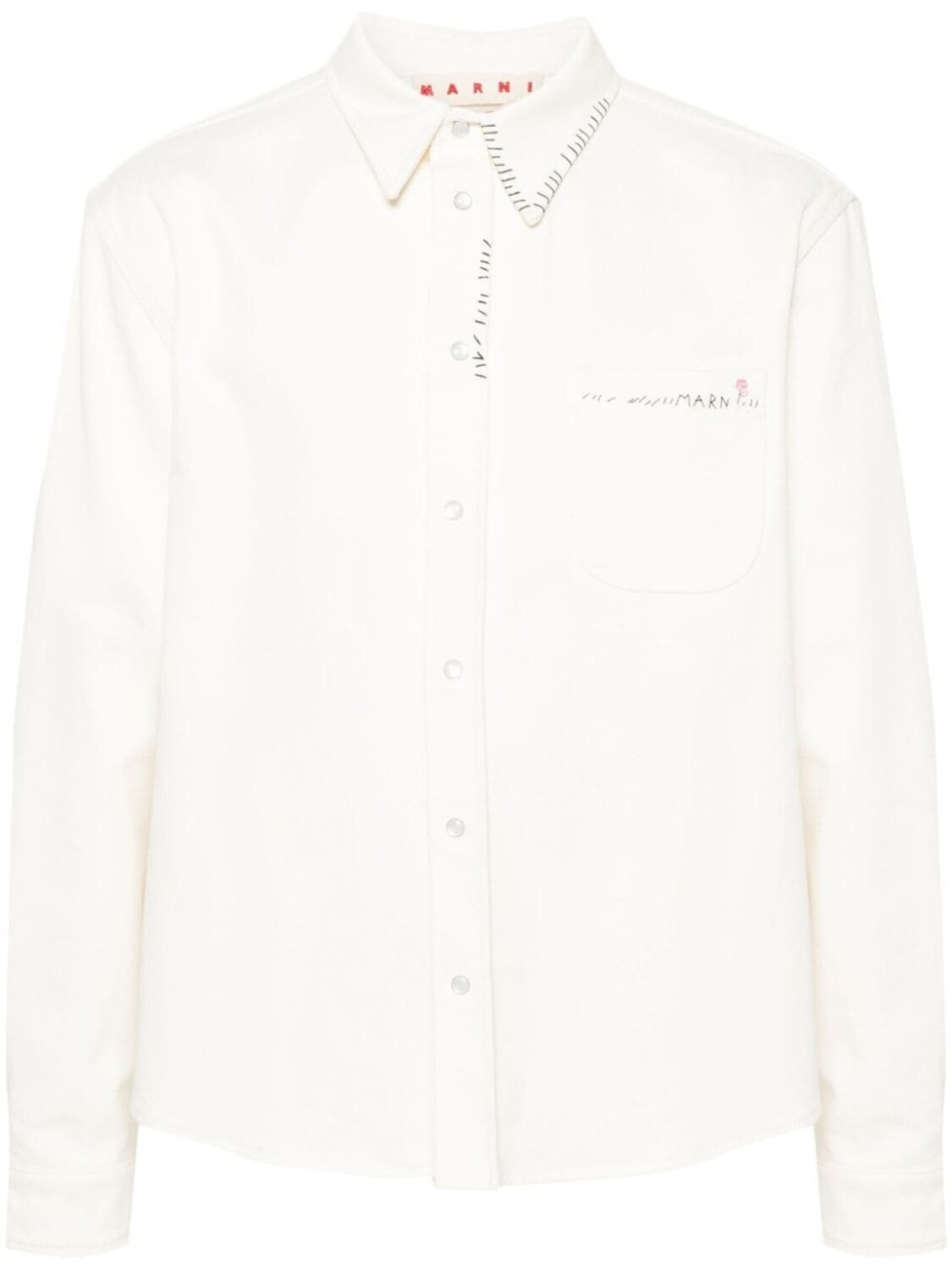 Marni рубашка с вышитым логотипом, нейтральный цвет
Marni рубашка с вышитым логотипом, нейтральный цвет