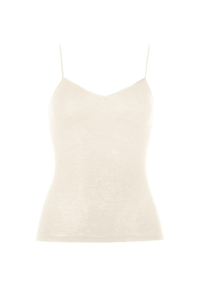 Топ спагетти из шерсти и шелка Hanro, цвет cygne
Топ спагетти из шерсти и шелка Hanro, цвет cygne