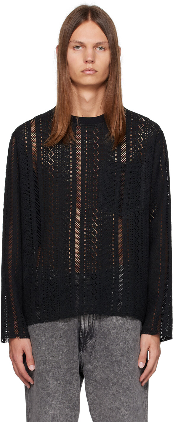 Черный свитер с круглым вырезом Song for the Mute
Черный свитер с круглым вырезом Song for the Mute