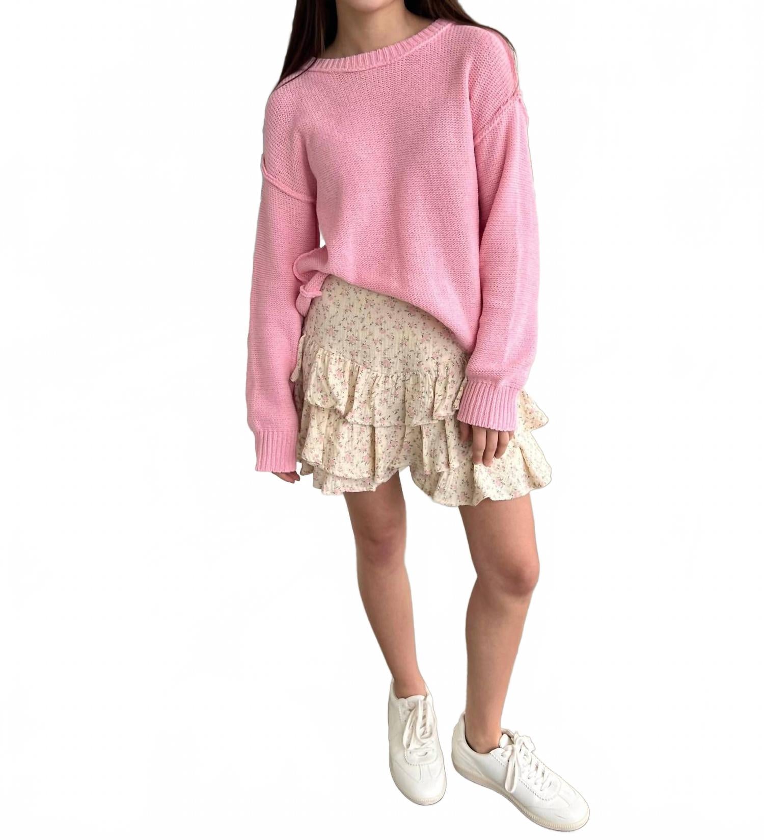 Лилия Рифленая Многоярусная Мини-юбка в натуральном/розовом цвете Idem Ditto
Лилия Рифленая Многоярусная Мини-юбка в натуральном/розовом цвете Idem Ditto