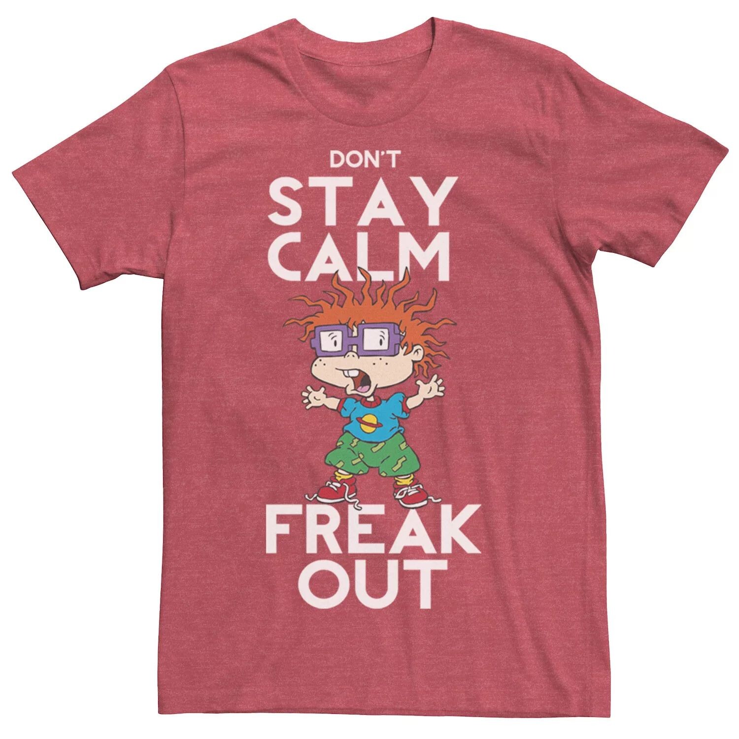 Мужская футболка Rugrats Chuckie Don't Stay Calm Freak Out с рисунком Nickelodeon
Мужская футболка Rugrats Chuckie Don't Stay Calm Freak Out с рисунком Nickelodeon