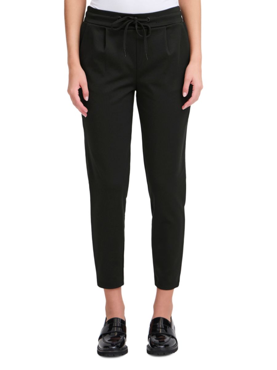 Укороченные брюки на завязках ICHI, черный
Укороченные брюки на завязках ICHI, черный