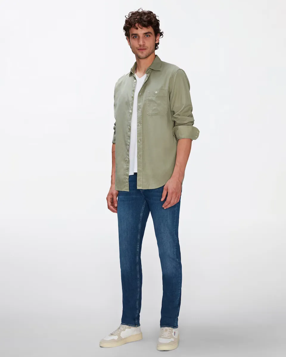 Мужские прямые джинсы средней посадки в синем цвете индиго 7 For all mankind, синий 
Мужские прямые джинсы средней посадки в синем цвете индиго 7 For all mankind, синий