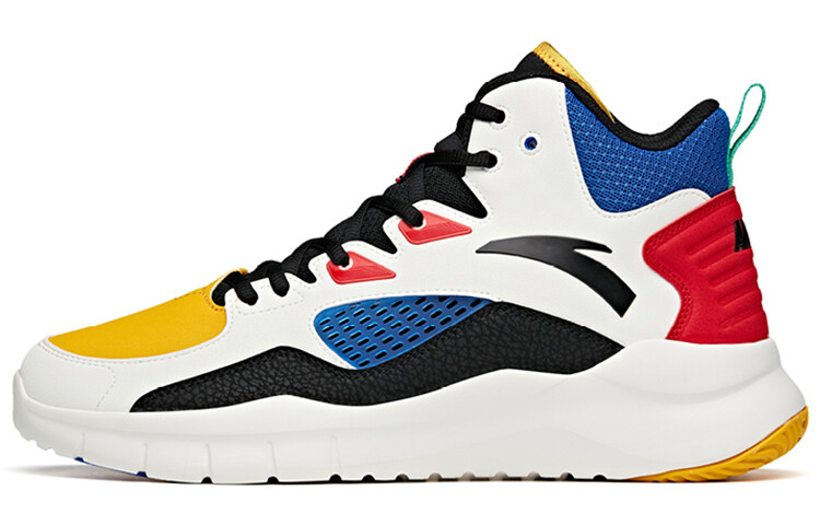 ANTA Basketball Collection Vintage Basketball Shoes Men High-top Ivory White/black/university Red/blue/yellow
ANTA Basketball Collection Vintage Basketball Shoes Men High-top Ivory White/black/university Red/blue/yellow
