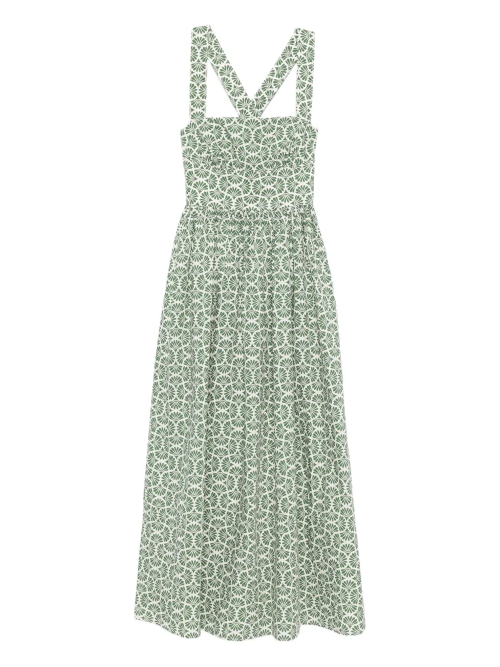 Платье миди с перекрещенными бретелями на спине Matteau, зеленый
Платье миди с перекрещенными бретелями на спине Matteau, зеленый