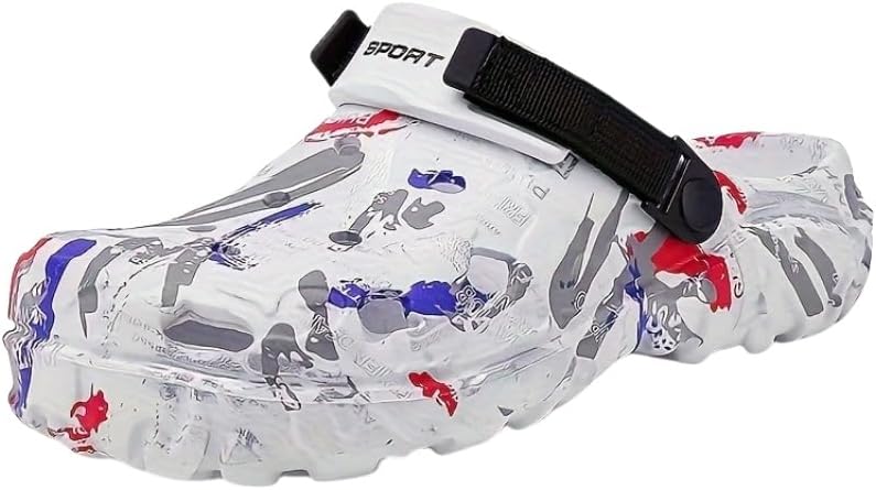 Мужские сабо с вырезами из EVA, дышащие сандалии для прогулок на улице и повседневной носки Fmshi, белый
Мужские сабо с вырезами из EVA, дышащие сандалии для прогулок на улице и повседневной носки Fmshi, белый