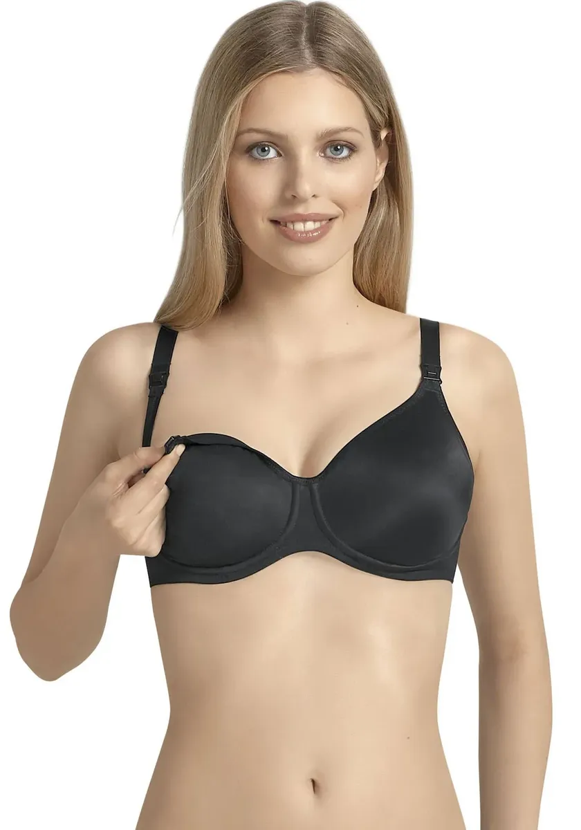 Бюстгальтер для кормления Anita Maternity "Basic", чашка C-F, тонкая микрофибра, на косточках, чашки бесшовные, черный
Бюстгальтер для кормления Anita Maternity "Basic", чашка C-F, тонкая микрофибра, на косточках, чашки бесшовные, черный