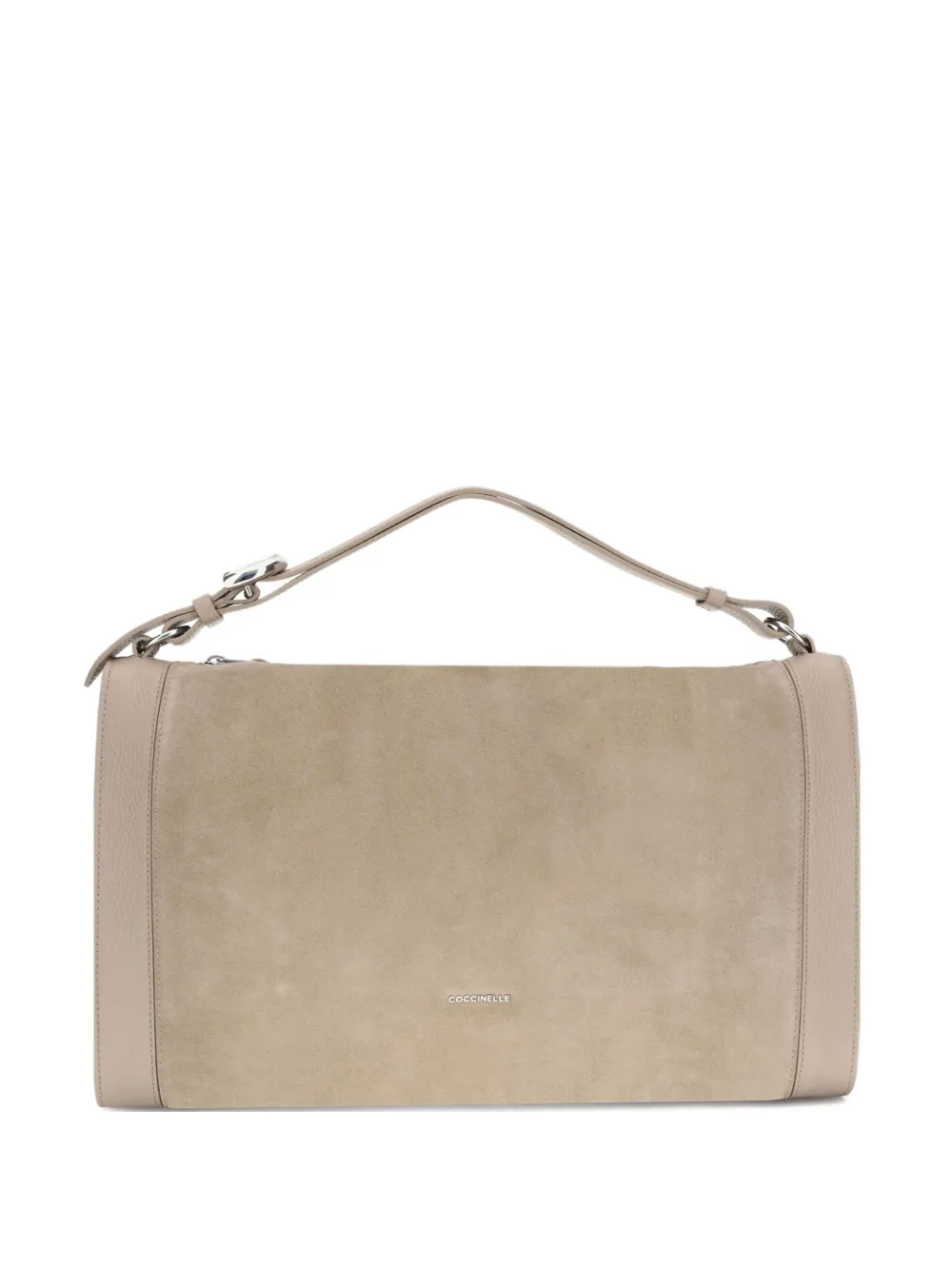 Замшевая сумка-тоут с застежкой-молнией Coccinelle, нейтральный 
Замшевая сумка-тоут с застежкой-молнией Coccinelle, нейтральный