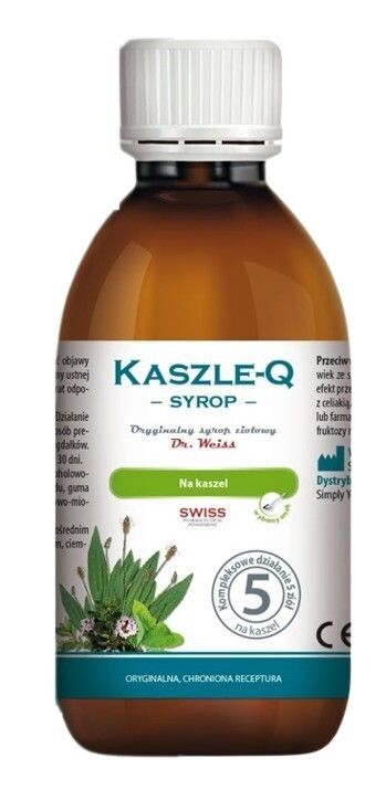 Сироп от сухого и влажного кашля Kaszle-Q Syrop, 150 мл
Сироп от сухого и влажного кашля Kaszle-Q Syrop, 150 мл