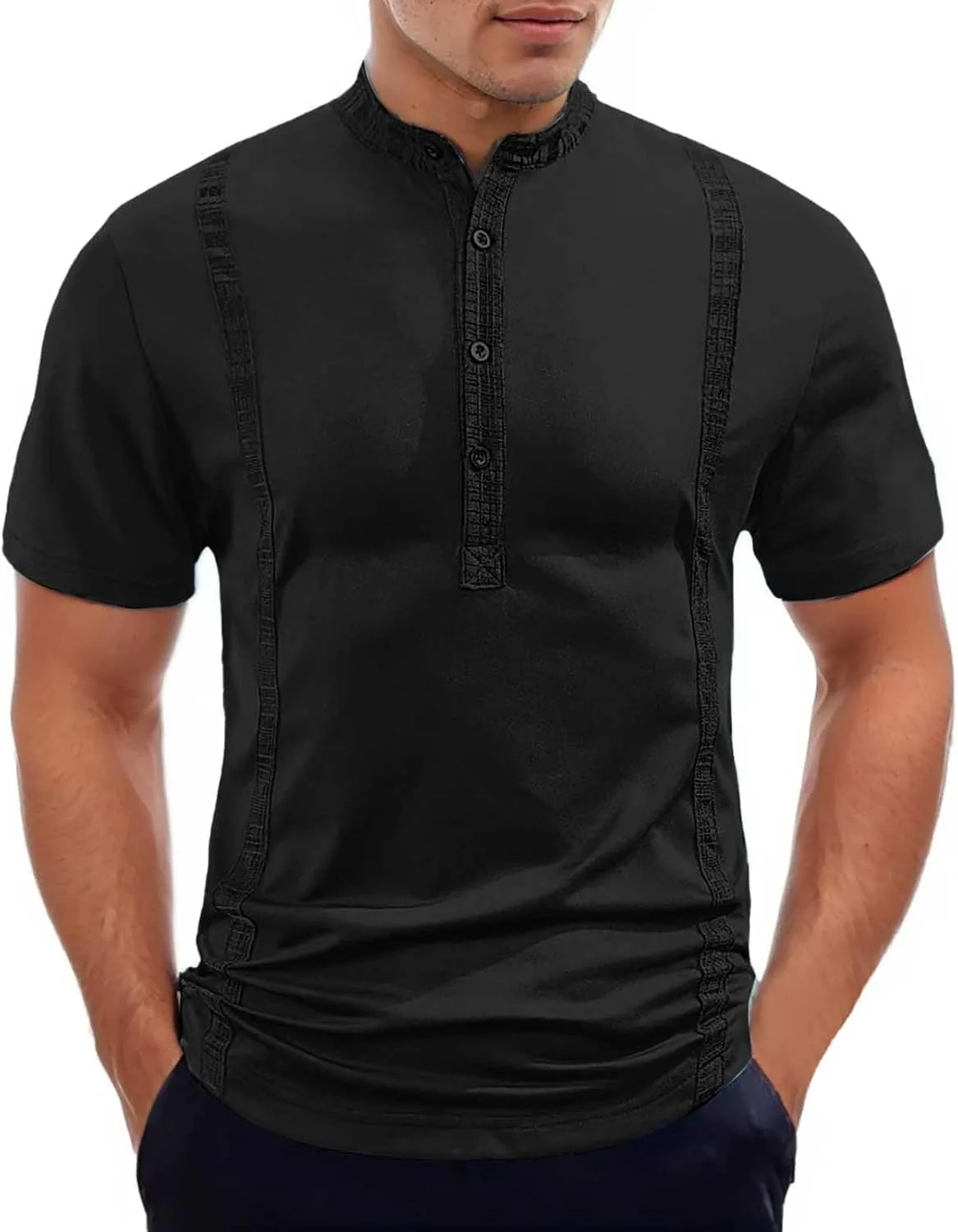 Мужская футболка с коротким рукавом однотонная для весны и лета
Мужская футболка с коротким рукавом однотонная для весны и лета