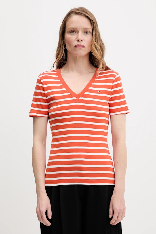 Хлопковая футболка Tommy Hilfiger, оранжевый
Хлопковая футболка Tommy Hilfiger, оранжевый