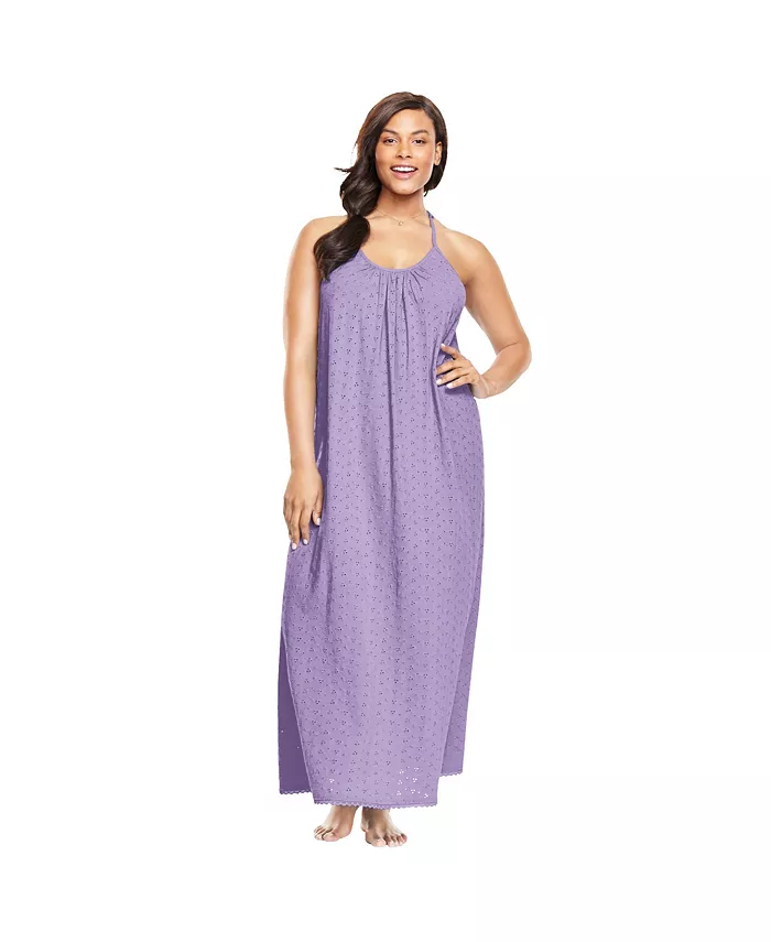 Женская воздушная длинная ночная рубашка с люверсами Dreams & Co., фиолетовый
Женская воздушная длинная ночная рубашка с люверсами Dreams & Co., фиолетовый