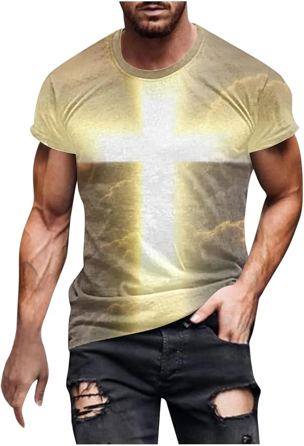 Футболка с 3D принтом "Иисус на кресте" QUNPIU
Футболка с 3D принтом "Иисус на кресте" QUNPIU