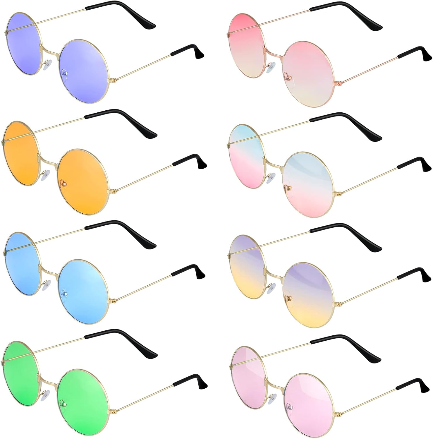 ONESING 8-20 пар круглых солнцезащитных очков в стиле хиппи, круглые солнцезащитные очки для женщин, разноцветная повязка на голову в стиле хиппи, для дискотеки и вечеринки, Color D-8pcs
ONESING 8-20 пар круглых солнцезащитных очков в стиле хиппи, круглые солнцезащитные очки для женщин, разноцветная повязка на голову в стиле хиппи, для дискотеки и вечеринки, Color D-8pcs