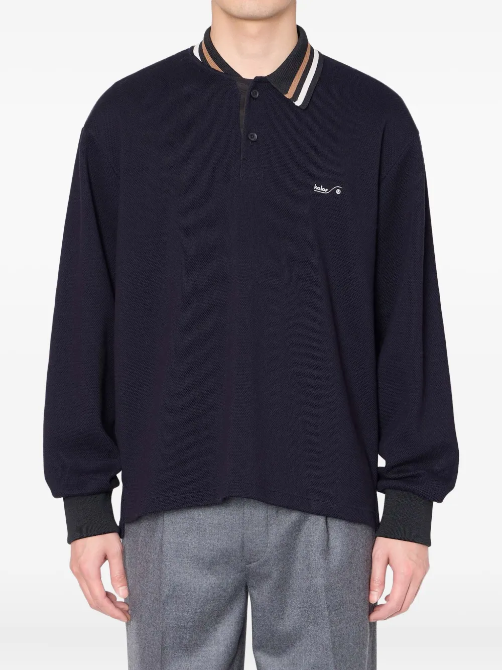 Свитер с длинными рукавами и вышитым логотипом Kolor, синий
Свитер с длинными рукавами и вышитым логотипом Kolor, синий