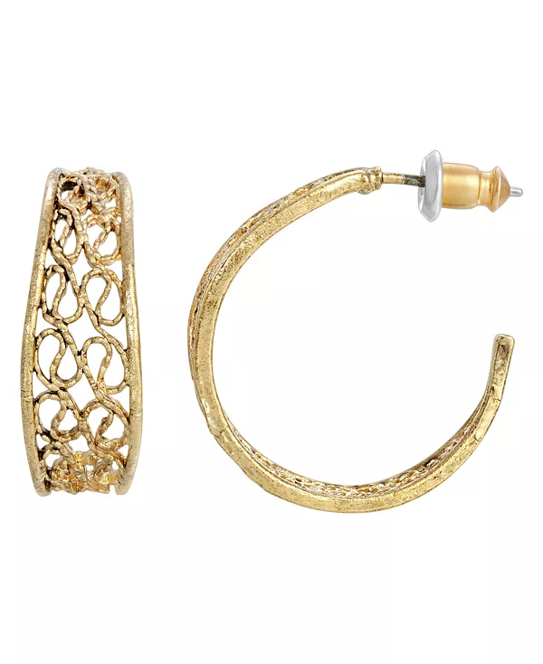 Женские филигранные серьги-кольца 2028, goldtone
Женские филигранные серьги-кольца 2028, goldtone