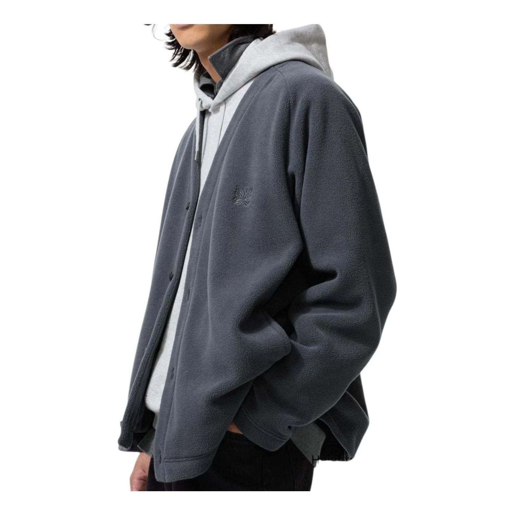 Кардиган Uniqlo x Needles Oversized, темно-серый
Кардиган Uniqlo x Needles Oversized, темно-серый