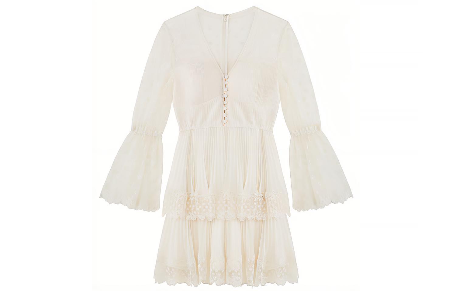 Self-portrait Женское платье с длинным рукавом цвета слоновой кости Self portrait
Self-portrait Женское платье с длинным рукавом цвета слоновой кости Self portrait