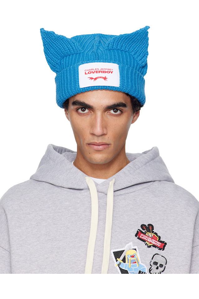 Charles Jeffrey Loverboy Синяя шапка с толстыми ушками
Charles Jeffrey Loverboy Синяя шапка с толстыми ушками