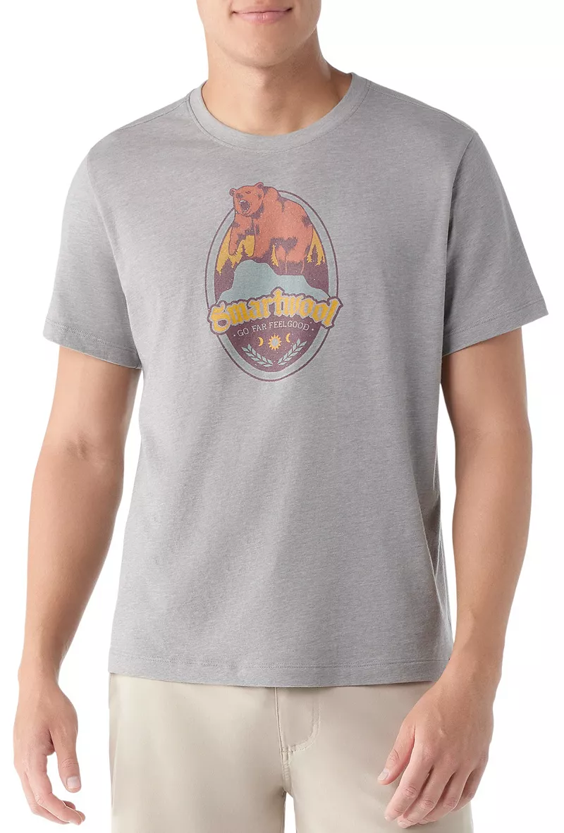 Футболка SmartWool с короткими рукавами и рисунком медведя в стиле кантри для взрослых, цвет Light Grey Heather
Футболка SmartWool с короткими рукавами и рисунком медведя в стиле кантри для взрослых, цвет Light Grey Heather