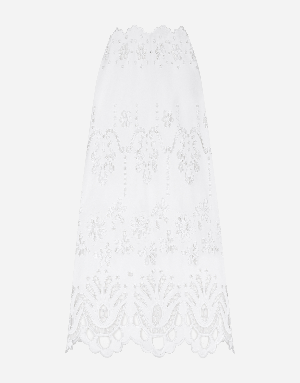 Хлопковая юбка миди с вырезами Dolce & Gabbana, белый
Хлопковая юбка миди с вырезами Dolce & Gabbana, белый