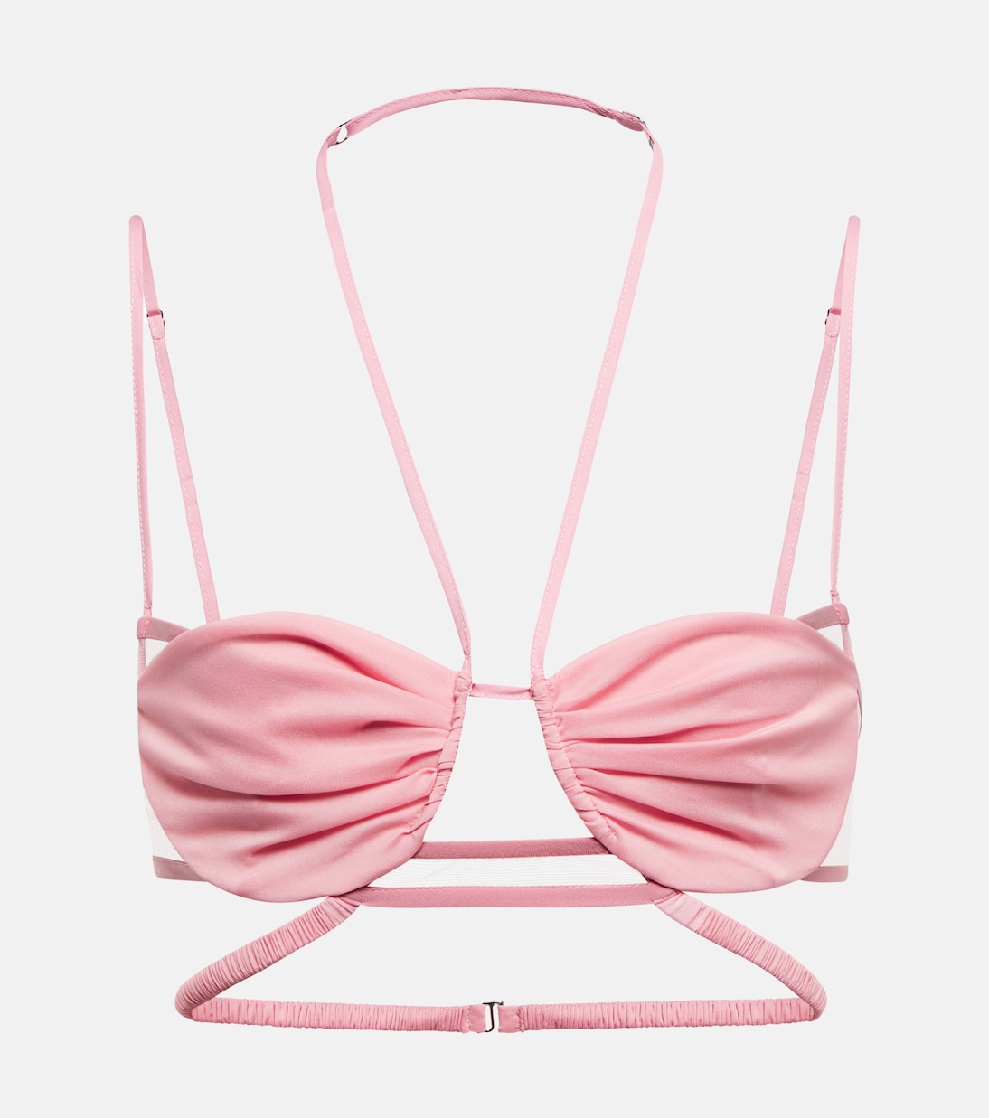 Бюстгальтер из сетки и жоржета с завязками на шее Nensi Dojaka, Blossom
Бюстгальтер из сетки и жоржета с завязками на шее Nensi Dojaka, Blossom