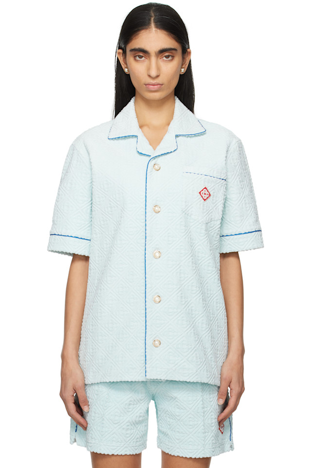 Монограммная рубашка из махровой ткани Casablanca, синий
Монограммная рубашка из махровой ткани Casablanca, синий