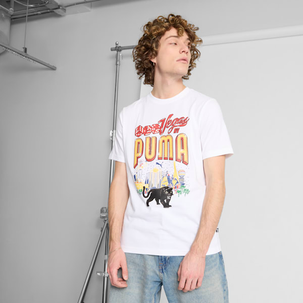 Мужская графическая футболка Las Vegas Billboards Puma, белый
Мужская графическая футболка Las Vegas Billboards Puma, белый