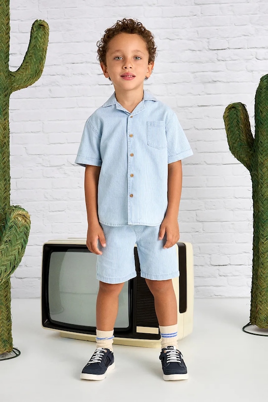 Детские хлопковые шорты деним comfort Mayoral, синий
Детские хлопковые шорты деним comfort Mayoral, синий