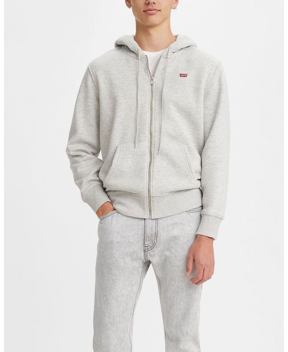 Мужская толстовка стандартного кроя на молнии без рисунка Levi's
Мужская толстовка стандартного кроя на молнии без рисунка Levi's