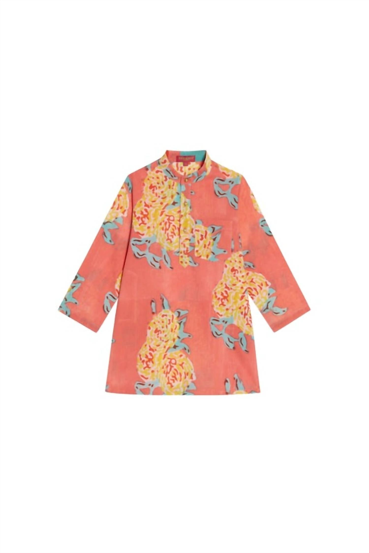 Детский топ-курта для девочек с леопардовым принтом и розовым цветком Lisa Corti 
Детский топ-курта для девочек с леопардовым принтом и розовым цветком Lisa Corti