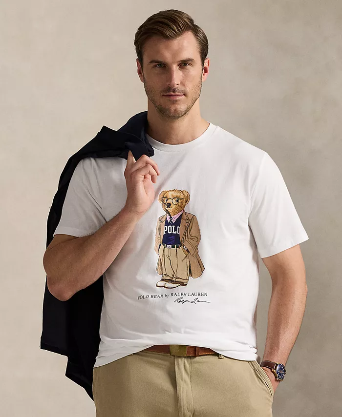 Мужская футболка Polo Bear с принтом, размеры Big & Tall Polo Ralph Lauren, белый
Мужская футболка Polo Bear с принтом, размеры Big & Tall Polo Ralph Lauren, белый