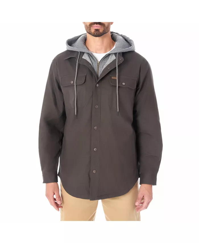 Мужская стрейчевая куртка-рубашка на кнопках с капюшоном и подкладкой из шерпы Smith'S Workwear, загар/бежевый
Мужская стрейчевая куртка-рубашка на кнопках с капюшоном и подкладкой из шерпы Smith'S Workwear, загар/бежевый