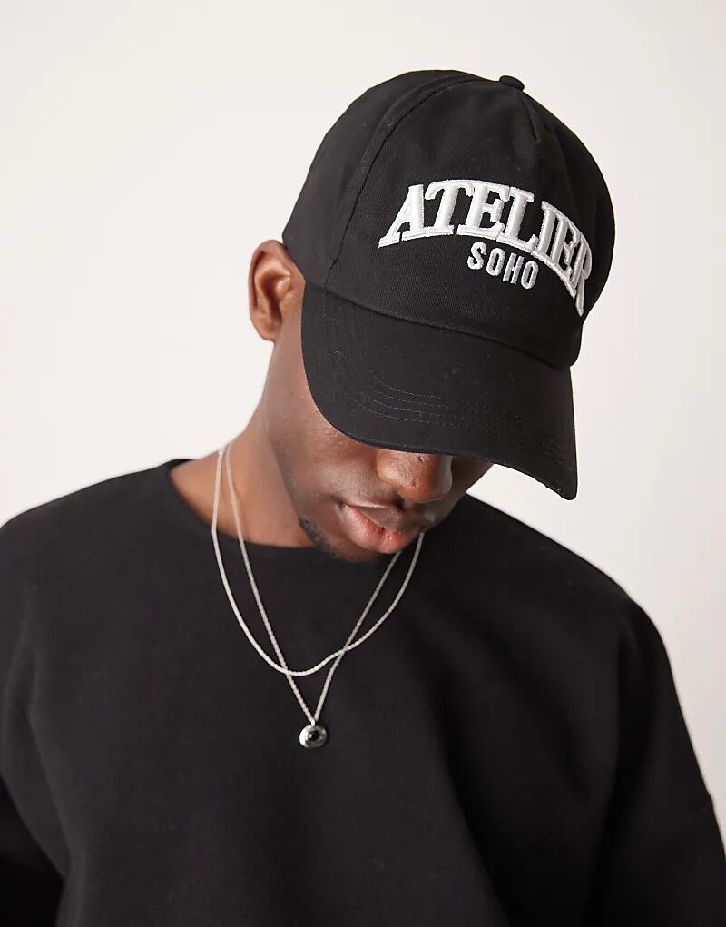 Бейсболка ASOS DESIGN с графикой черного цвета
Бейсболка ASOS DESIGN с графикой черного цвета