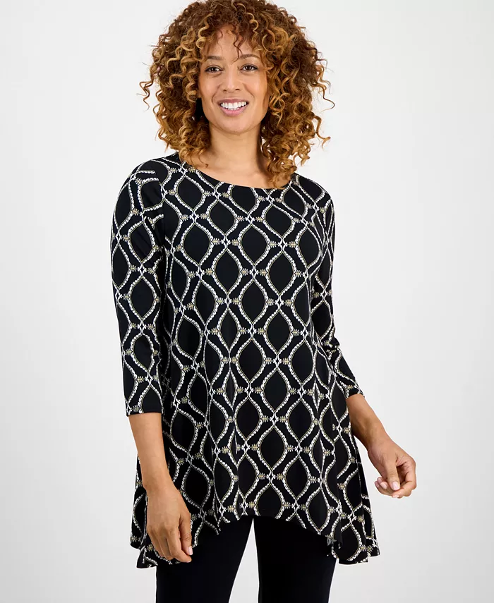 Женский трикотажный топ с рукавами 3/4 JM Collection, мультиколор
Женский трикотажный топ с рукавами 3/4 JM Collection, мультиколор