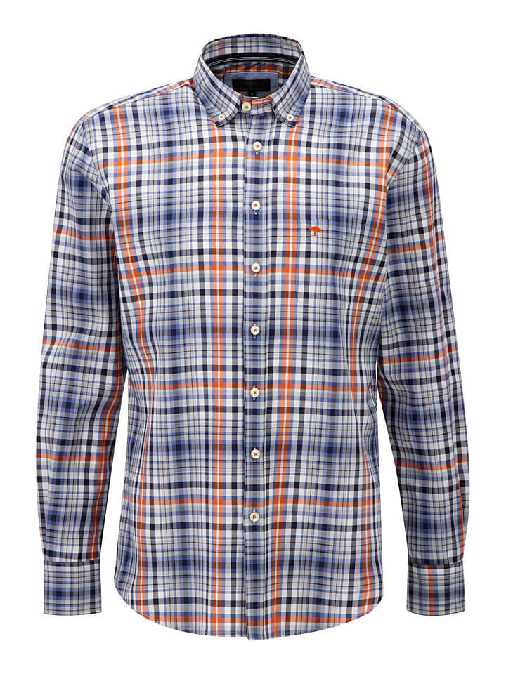 Рубашка FYNCH-HATTON Hemd, цвет Blau/Orange 
Рубашка FYNCH-HATTON Hemd, цвет Blau/Orange