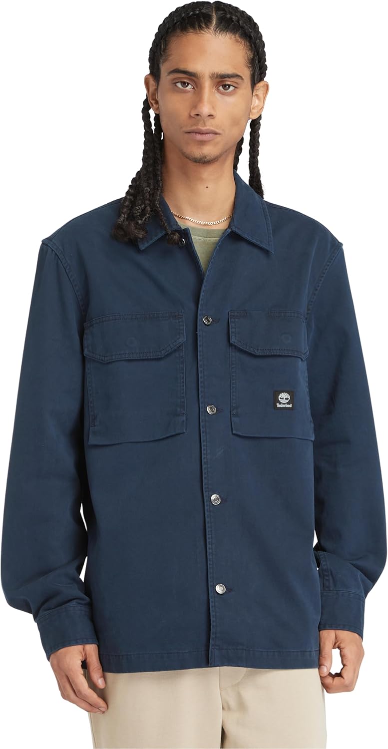 Timberland мужская поношенная тяжелая твилловая рубашка-оверсайз, Dark Sapphire
Timberland мужская поношенная тяжелая твилловая рубашка-оверсайз, Dark Sapphire