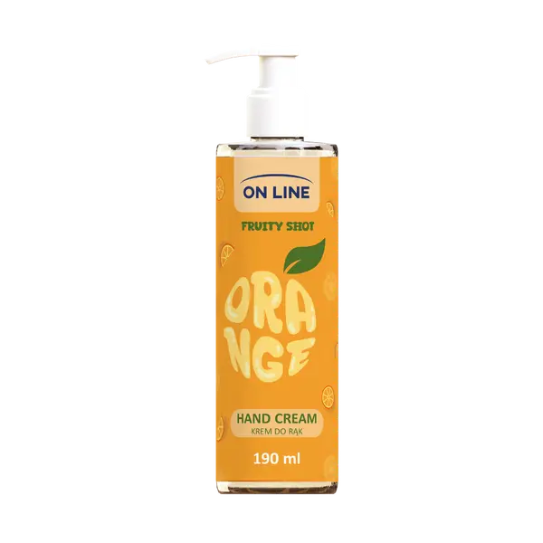 Крем для рук Апельсин, 190 мл On Line Fruity shot
Крем для рук Апельсин, 190 мл On Line Fruity shot